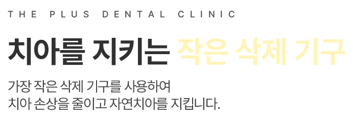 치아를 지키는 작은 삭제 기구