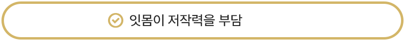 잇몸이 저작력을 부담